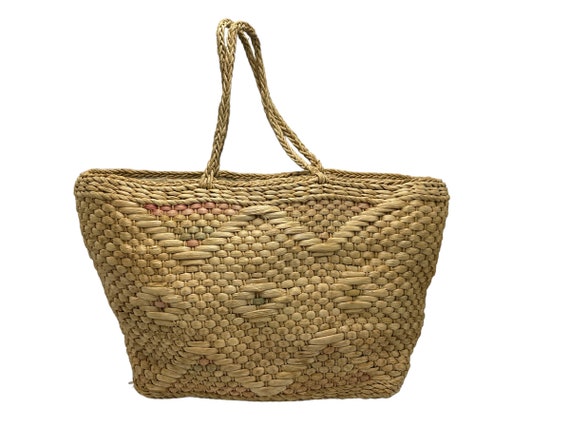 VIntage Basket Tote Basket, Purse, Vintage - image 1