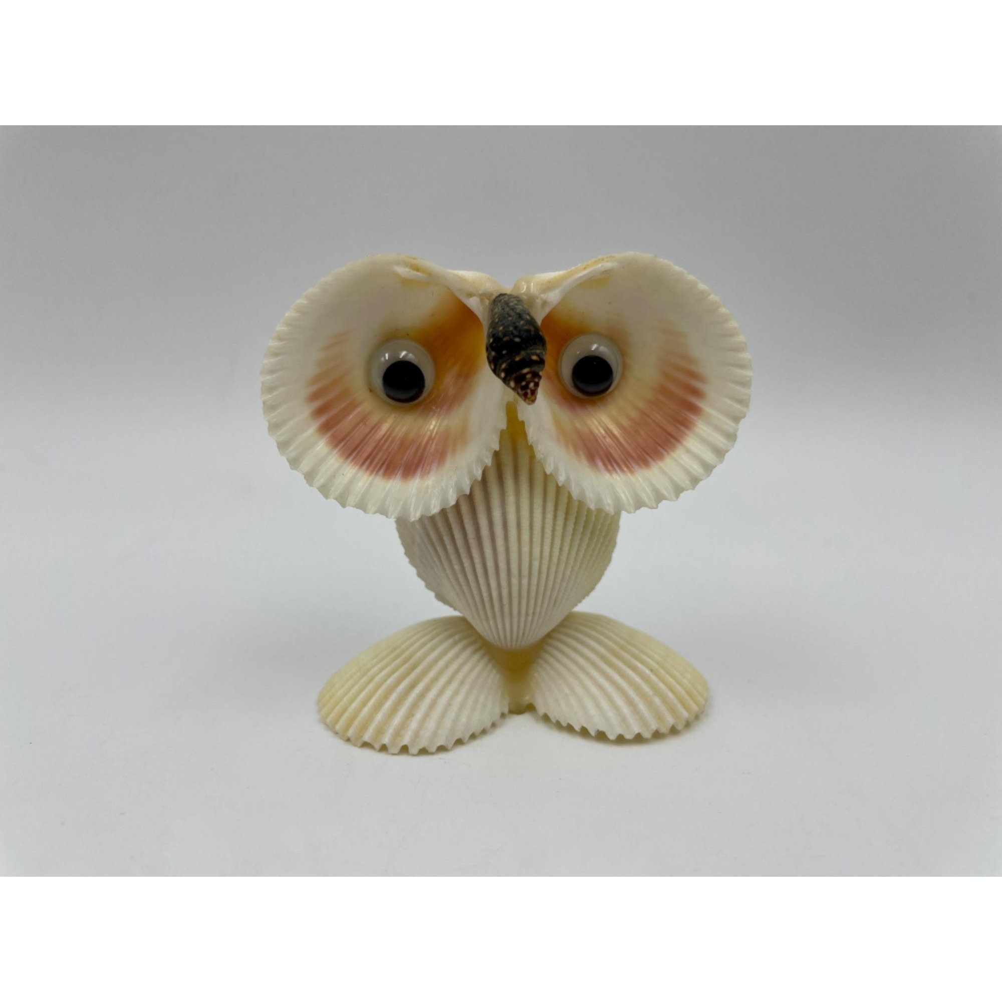 Clam Shell Vtg Googly Eyes Sea Shell Figurine Trinket Etsy UK