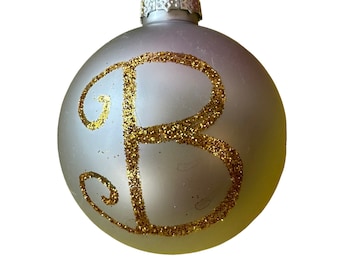 Monogrammed Christmas Ornaments Made to Order, NEW