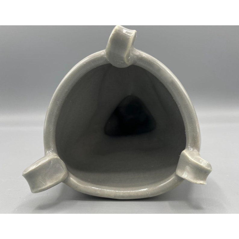 planter Grey and White Marked EKL Studio Ceramic Vase