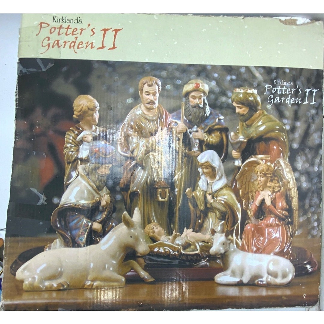 Kirkland's Potter's Garden II Christmas 10 Piece Nativity Scene - Etsy
