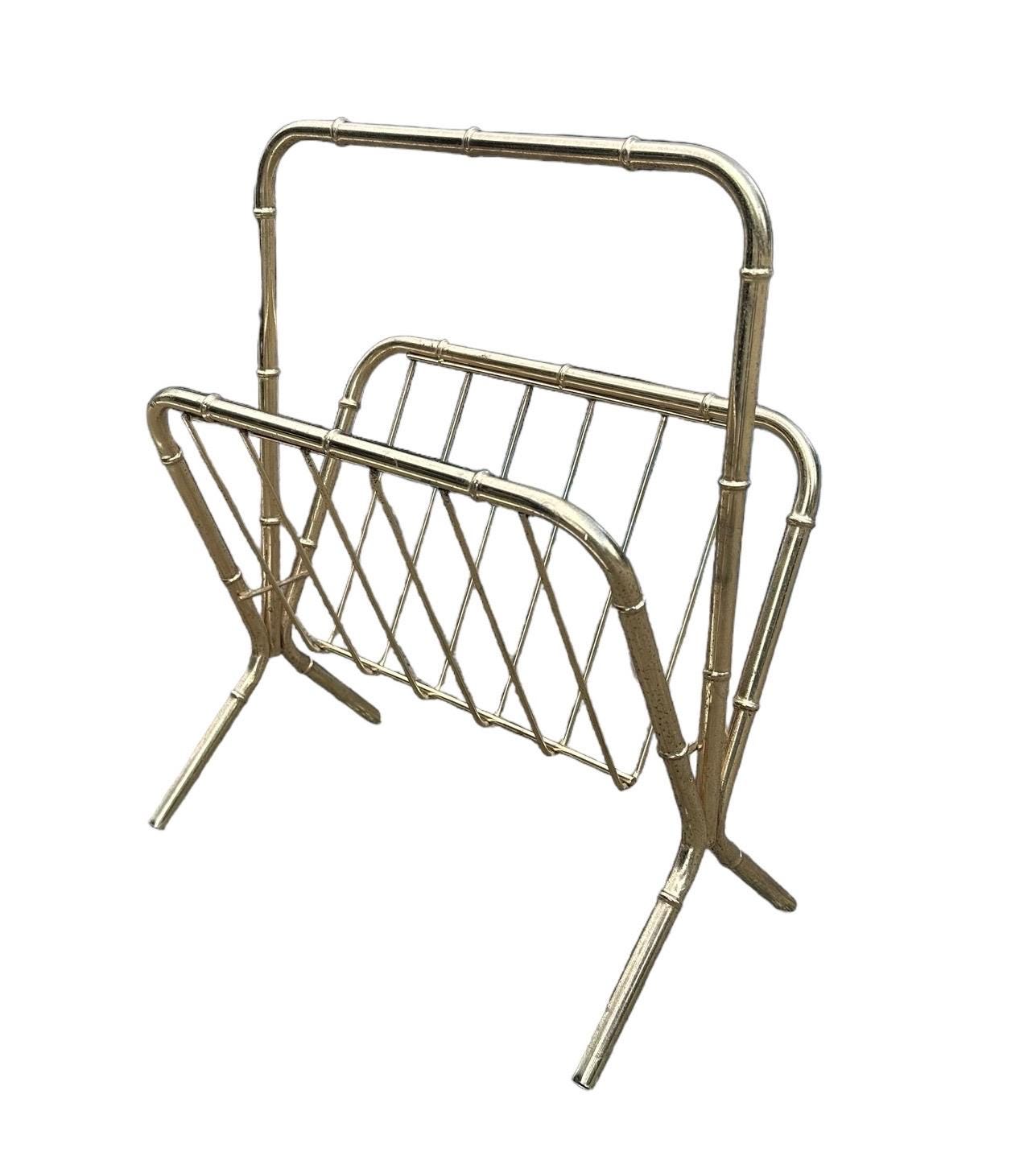 VTG Mid Century Modern Hollywood Regency Metal Bamboo Brass VTG Mid Century Modern Hollywood Regency Metal Bamboo Brass
