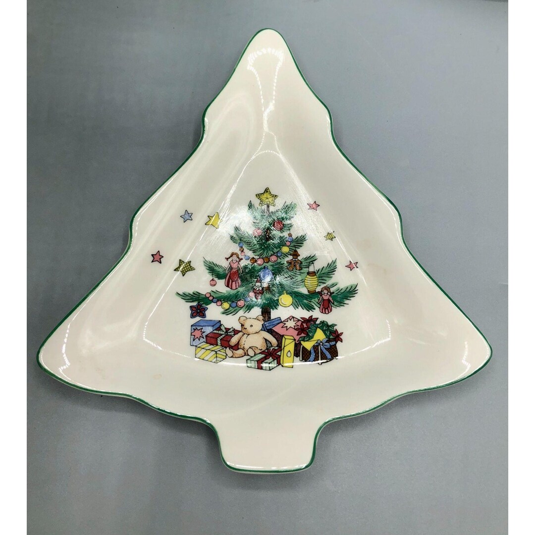 Candy Dish Happy Holidays nikko Candy Platter Christmas Etsy