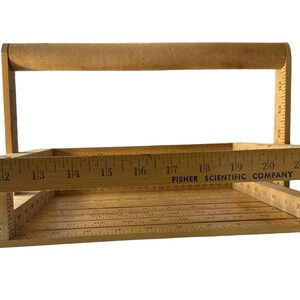 Caddy For Ruler Ruler Box Caddy, Hand Crafted From Yard Sticks, 11x6x9.25” - Etsy