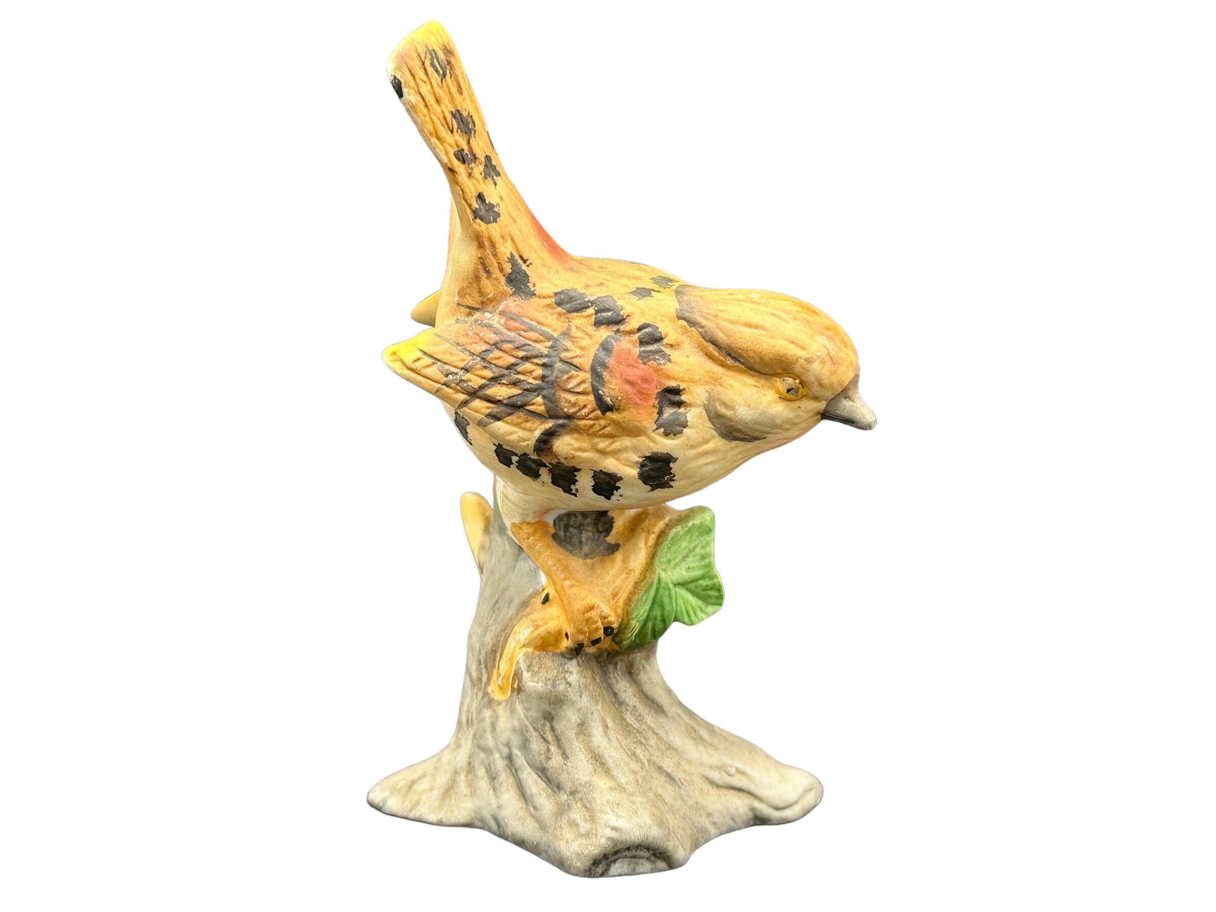 ワンピース FAUNE Embroidered Wren 2-4 vintage white Porcelain Wren Figurine, Hand Painted Bird, ANTIQUE, Taiwan - Etsy