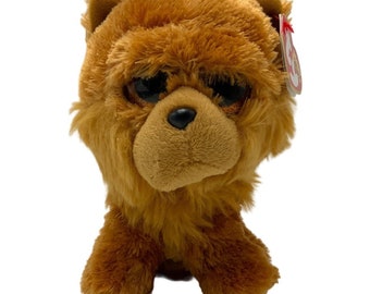 TY Beanie Boos- Barley the Chow Chow Dog, 6 in New with Tags
