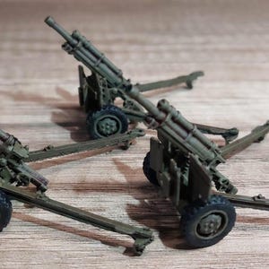 Obús M101A1 (M2) del Ejército de EE. UU. a escala 1/72. Juegos de guerra: Bolt Action, Flames of War, Chain of Command.