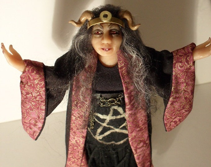 Miniature Dollhouse Witch the High Priestess by Jo Med - Etsy