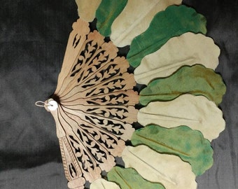 Custom order: Reproduction Silk Leaf fan