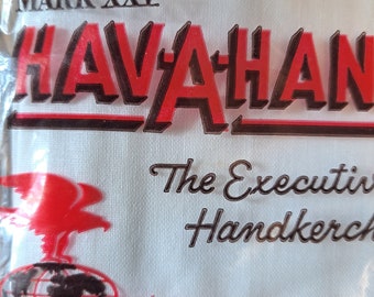 Dead stock Hav-A-Hank vintage handkerchief in package