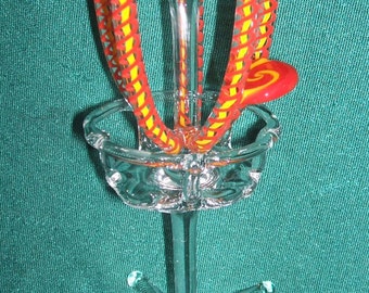 ZU Glass, Cake Topper Disc Golf Basket Wedding or other special occasion ~you can customize your colors~