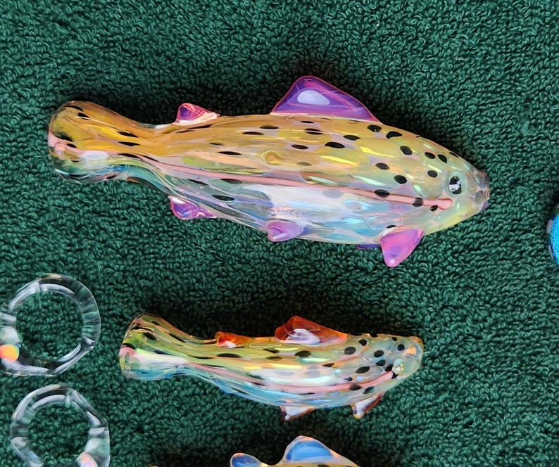 Glass Fish Bowl Salmon Trout Steelhead Hitter image 5