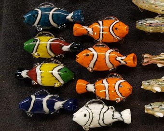 Glass Clown Fish Bowl Reef Fish Scuba Clownfish Clown-fish