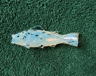 Glass Fish Bowl Coho Silver Salmon Steelhead Hitter Bowl