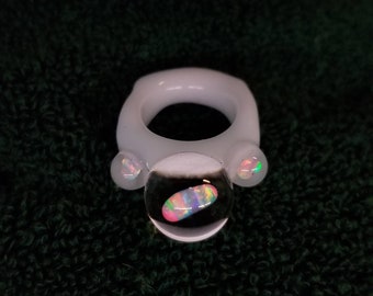 Not Sold Separately ~Add on Opal options for additions to another ring order in this ZU Glass shop~ Not Sold Separately