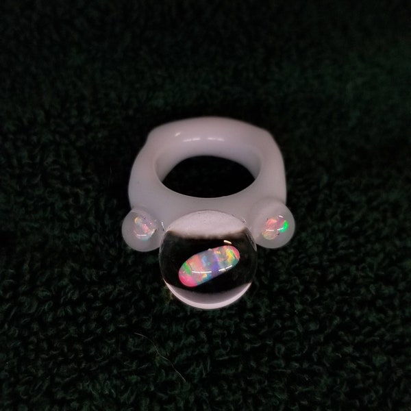 Not Sold Separately ~Add on Opal options for additions to another ring order in this ZU Glass shop~ Not Sold Separately