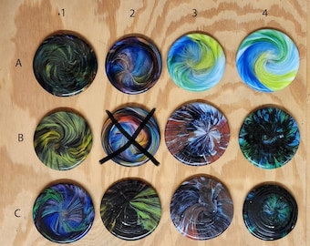 Glass Disc Golf Mini Marker, paper weight, and poster weights