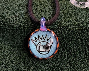 WEEN Boognish Dichroic Image Pendant Necklace