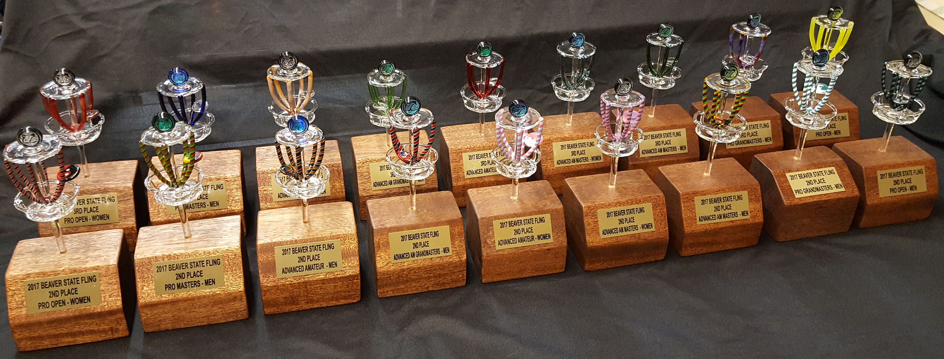 ZU Glass Ornamental Glass Disc Golf Basket Hanging Etsy