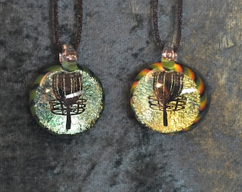Disc golf basket image pendant Or send message to special order a pipe ~ Frisbee Golf