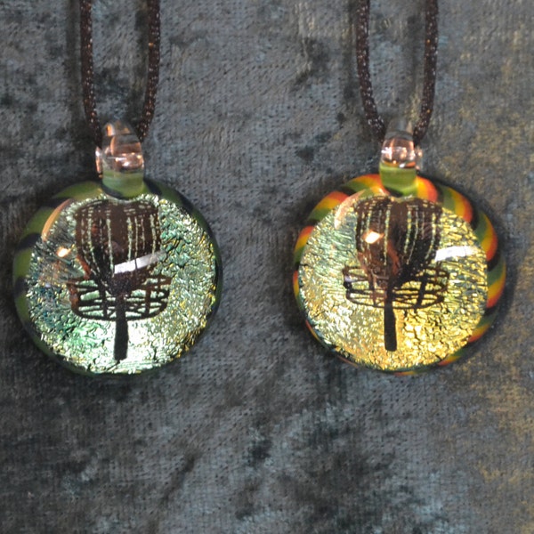 Disc golf basket image pendant Or send message to special order a pipe ~ Frisbee Golf