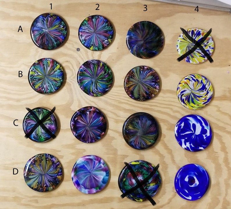 Glass Disc Golf Mini Marker for disc golf also good for a Etsy