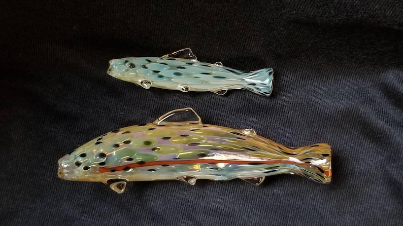Glass Fish Bowl Salmon Trout Steelhead Hitter image 11