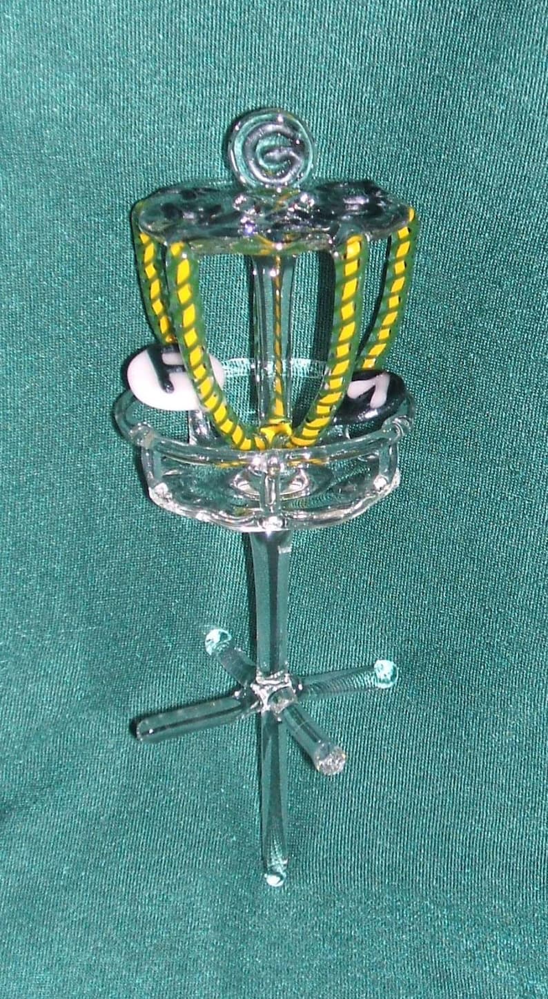 ZU Glass Cake Topper Disc Golf Basket Deluxe Wedding or Other Etsy
