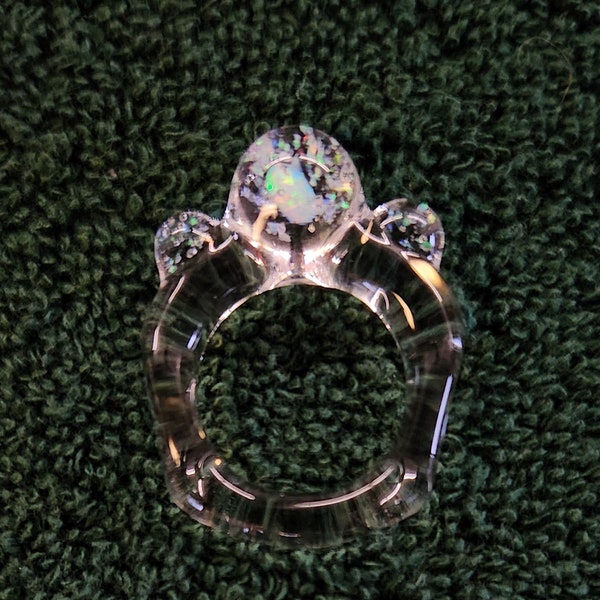 Snow Globe Ring Etsy