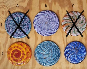 Glass Disc Golf Mini Marker, paper weight, and poster weights