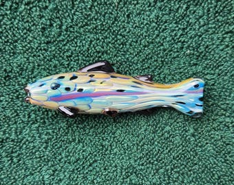 Glass Fish Salmon Trout Steelhead Ornamental Gallery Piece