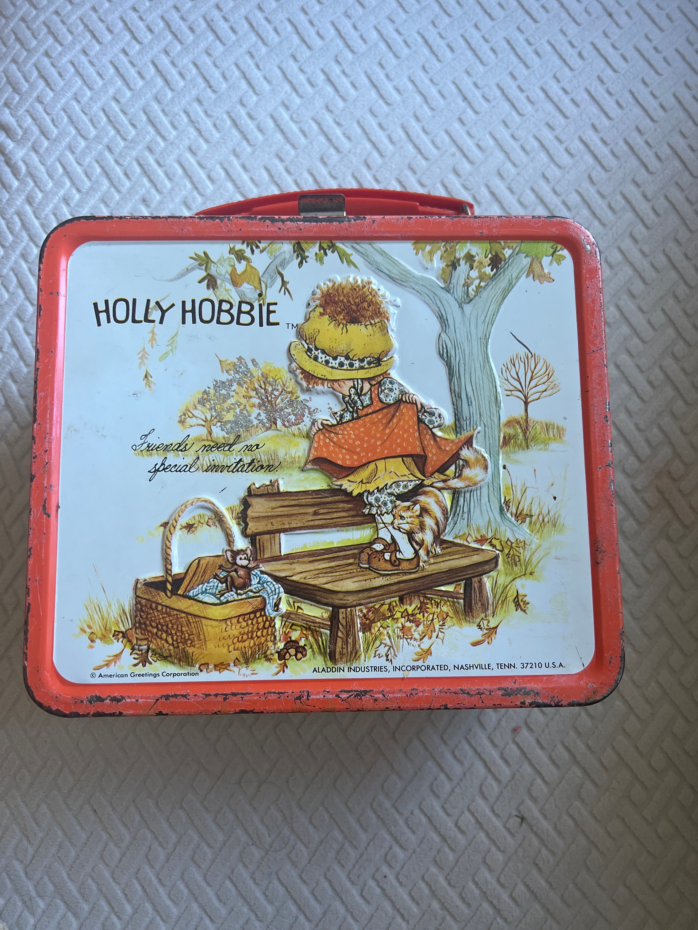 1975 Hallmark Cards Holly Hobbie Thermos Holds 8 Oz. of Liquid and