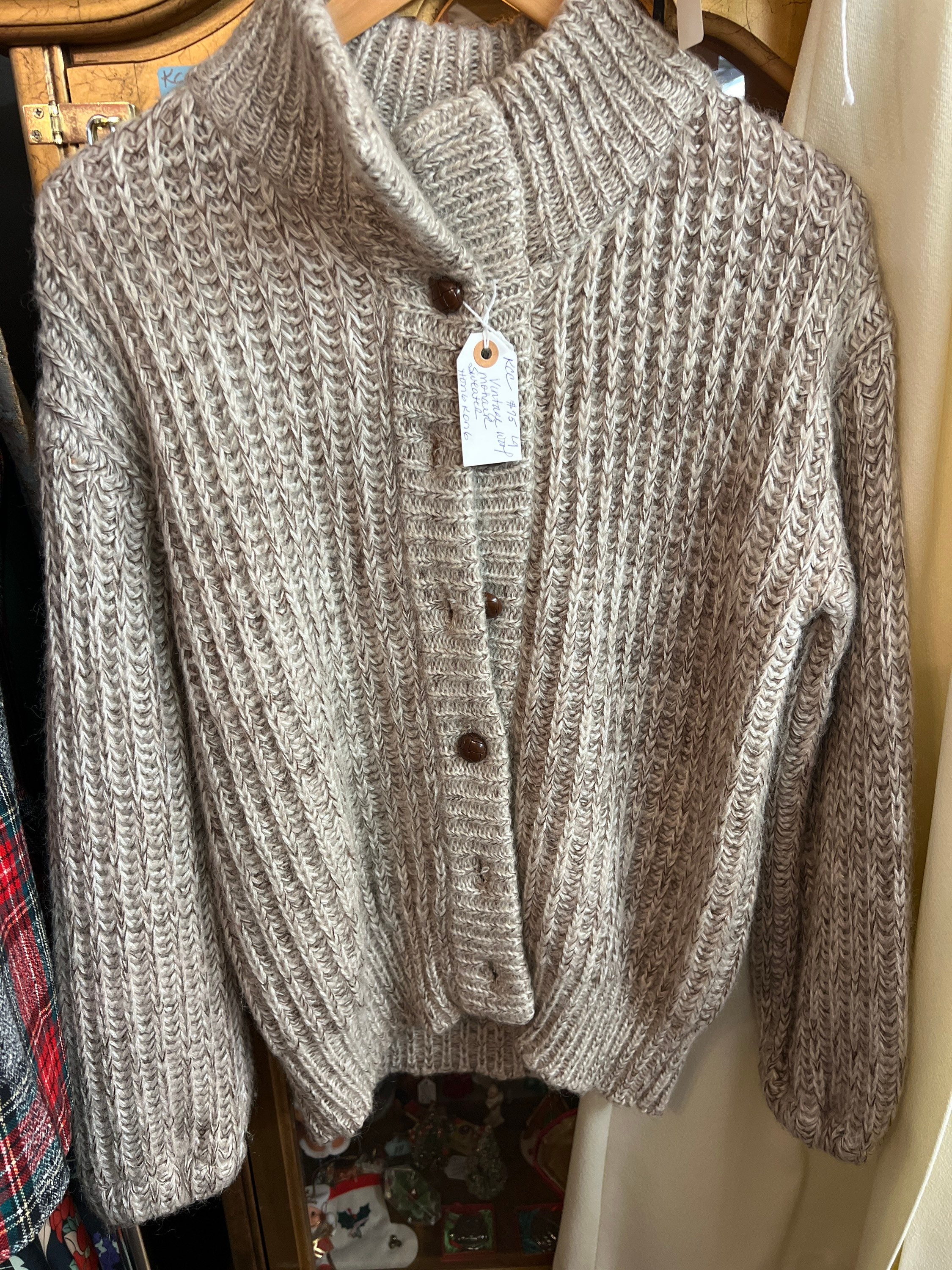 Vintage Mohair Cardigan Hong Kong Sz L Oatmeal - Etsy Vintage Mohair Cardigan Hong Kong Sz L Oatmeal - Etsy