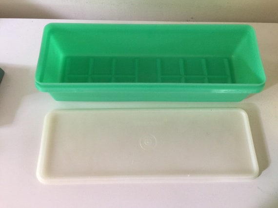 2 Square Rounds, 1 Rectangle, Tupperware Containers, Vintage Pastel  Tupperware, Tupperware Containers 311, 317, 1960s Vintage Tupperware 