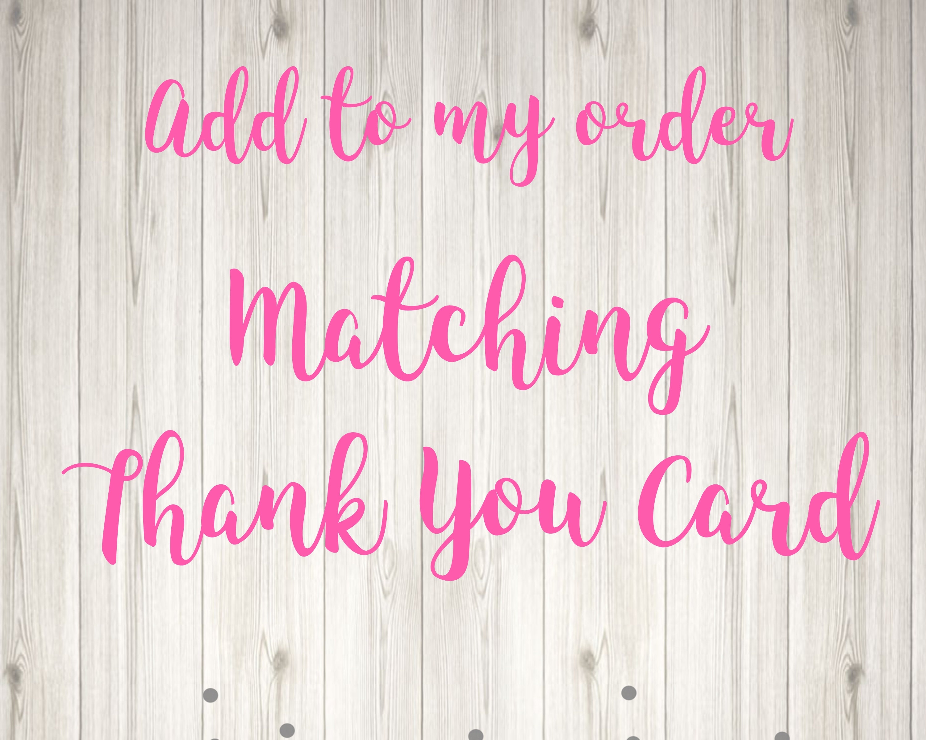 Add Thank you card