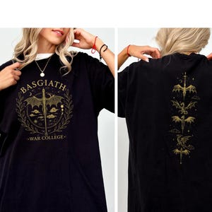 Basgiath War College Shirt, Fourth Wing Dragons Comfort Colors® Tee, Violet Sorrengail Shirt, Fantasy Bookish Gift for Readers, Readers Gift