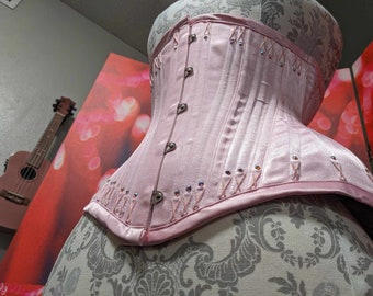 24” Pink Satin Underbust