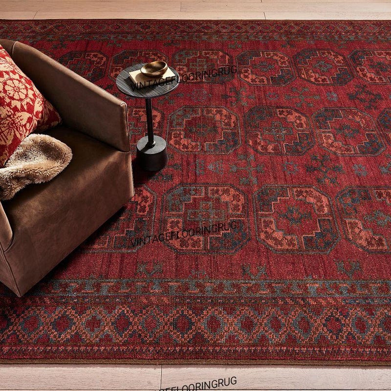 Burgundy 9x12 Rug - Etsy