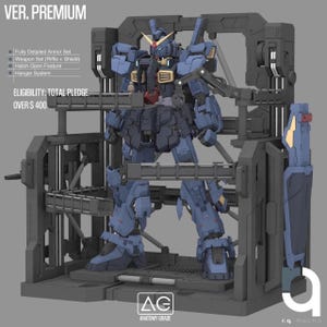 Mecha RX-178 MKII Modelo STL Premium / Impresión 3D de Armadura Premium / Estatua de Robot de Ciencia Ficción de Cuerpo Completo / Coleccionable de Resina