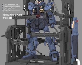Mecha RX-178 MKII Premium STL Model | Premium Armor 3D Print | Full Frame Sci-Fi Robot Statue | Resin Collectible