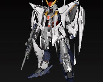 RX-105 Xi Gundam STL Figure | Hyper Mecha Suit 3D Print Model | Gundam RX105 Display Statue | High Detail Resin STL Model Instant Download