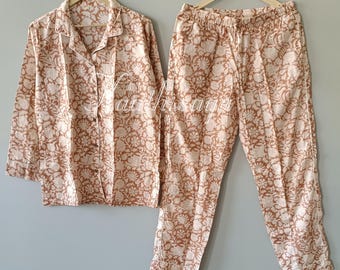 Quality Soft Cotton Floral Summer Pyjama Sleep Set