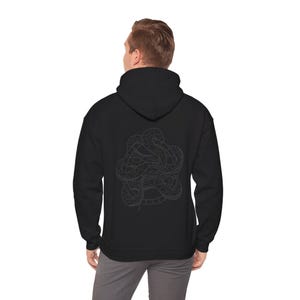 The  World Serpent, Jormungandr: Viking Style Hoodie