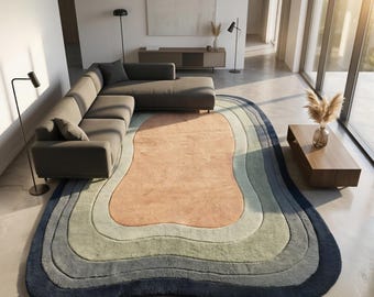 Hand Tufted Multi Ombre Rug for Flooring and Décor Options