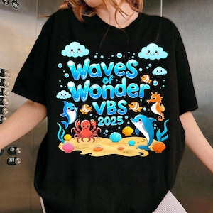Waves Of Wonder VBS Ocean Christian Faith Camp 2025 Png, Scuba Png, Vbs Crew, VBS 2025, Bible Verse, Christian Sublimation