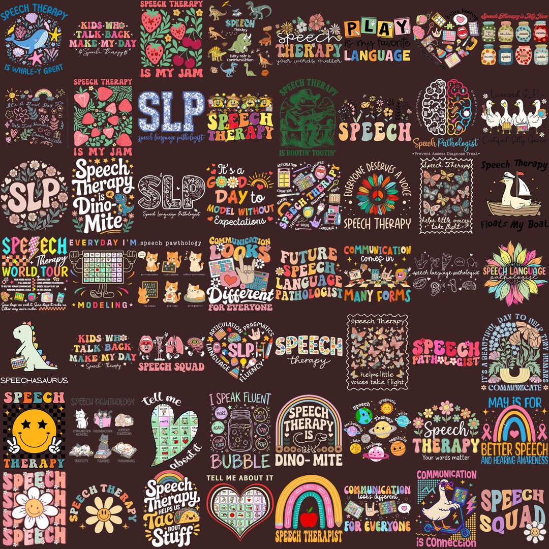 Slp Graphics Speech Therapy Clipart Bundle, SLP Graphics, Speech Language ...