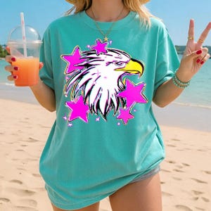 Mascota preppy digital descargable Águilas PNG, Boujee Glitter School Png, Mascota águila, Diseño de espíritu escolar, Águilas Png