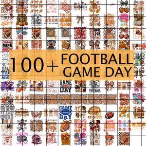 100+ Football Png Bundle, Football T-shirt Designs, Football Png, Football Mama Png, Football Gameday Png, Football Coquette Bow Png