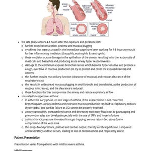 Peut inclure: Sch&eacute;ma anatomique des voies respiratoires, illustrant les conditions normales et asthmatiques. L'image montre une coupe transversale des voies respiratoires, soulignant les effets de l'asthme, notamment l'inflammation, l'accumulation de mucus et le r&eacute;tr&eacute;cissement des voies respiratoires.