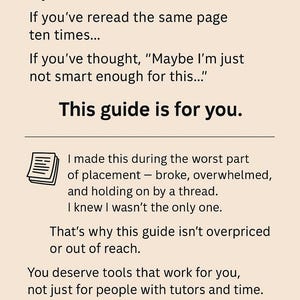 Peut inclure: Fond blanc avec texte noir. Le texte dit &laquo; REAL TALK &raquo; et &laquo; Ce guide est pour vous &raquo;. Le texte aborde les sentiments d'inad&eacute;quation et offre un soutien. Un graphique d'une pile de papiers est &eacute;galement pr&eacute;sent.